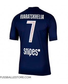 Günstige Paris Saint-Germain Khvicha Kvaratskhelia #7 Heimtrikot 2025-26 Kurzarm